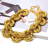 Metal Hoops Necklace Exaggerated Necklaces