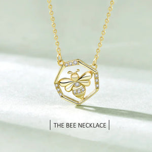 Arrival Little Bee Necklace 925 Silver Clavicle Jewelry