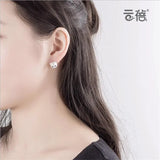 Arrival Sweet Cat 925 Sterling Silver Stud Earrings