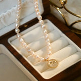 Sweet Temperament Freshwater Pearl 14k Filled Pendant Necklace
