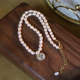 Sweet Temperament Freshwater Pearl 14k Filled Pendant Necklace