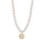 Sweet Temperament Freshwater Pearl 14k Filled Pendant Necklace