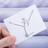 Tassel Hollow Cat Bell Bracelet 925 Sterling Silver Jewelry