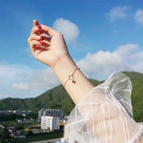 Tassel Hollow Cat Bell Bracelet Hypoallergenic 925 Sterling Silver Jewelry