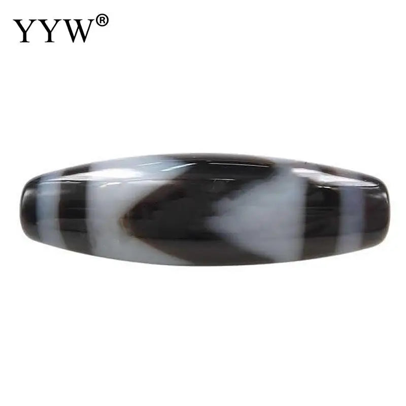 Tiger Teeth Dzi Beads for DIY Jewelry Oval 38x12mm 1PC