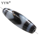 Tiger Teeth Dzi Beads for DIY Jewelry Oval 38x12mm 1PC