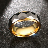 Tungsten Carbide Men Wedding Band Ring 8mm