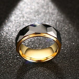 Tungsten Carbide Men Wedding Band Ring 8mm