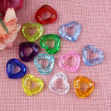 Acrylic Heart Beads DIY Jewelry Findings 33*30mm 28*25mm