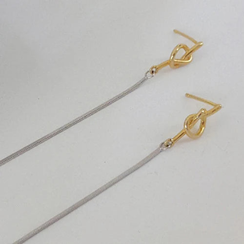 925 Silver Long Tassel Earrings Light Jewelry Gift for Her