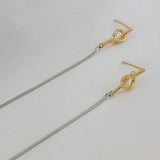 925 Silver Long Tassel Earrings Light Jewelry Gift for Her