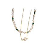 Arrival Contrast Stitched Double-layer Bracelet Natural Freshwater Pearl