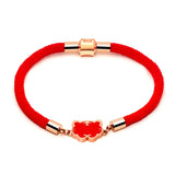 Creative Tiger Year Magnet Bangle Lucky Red Rope Bracelet