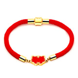 Creative Tiger Year Magnet Bangle Lucky Red Rope Bracelet