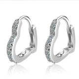 Turquoise Earrings Silver 925 Zircon Bijou
