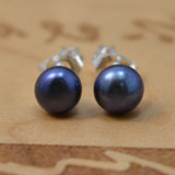 Freshwater Pearl Earrings 925 Silver Stud