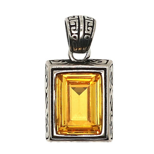 Arrival Unisex Stainless Steel Big Stone Pendant Chain