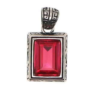 Arrival Unisex Stainless Steel Big Stone Pendant Chain