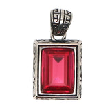 Arrival Unisex Stainless Steel Big Stone Pendant Chain