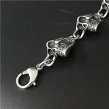 Skull Head Bracelet Stainless Steel Biker Style Man Bracelet