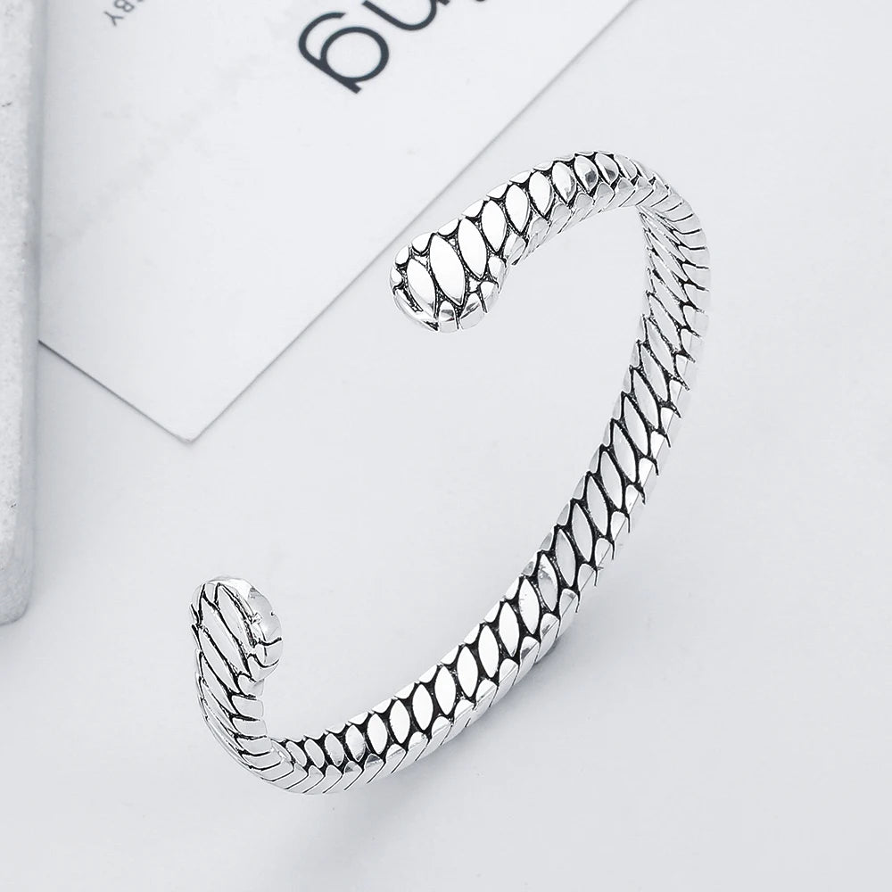 Vintage Cuff Wristband Ancient Silver Plated Buddha Bracelet Women Gift