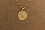 Vintage 18K Taj Mahal Pendant Necklace