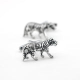 Walking Tiger Cuff Links Brass Men's Cufflinks