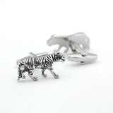 Walking Tiger Cuff Links Brass Men's Cufflinks