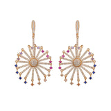 Arrival Earring Austria Multicoloured CZ Clip Earrings GLE6095