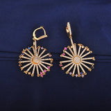 Arrival Earring Austria Multicoloured CZ Clip Earrings GLE6095