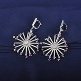 Arrival Earring Austria Multicoloured CZ Clip Earrings GLE6095