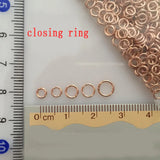 Arrival Wire Rose Colorwire Circle Round Closing Ring For Charms