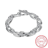 Arrival Women Jewelry 925 Sterling Silver Bracelet Link Chain Bracelet Gift