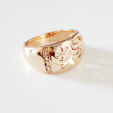 Arrival Women Rings 585 Rose Jewelry CZ Flower Shape Lady