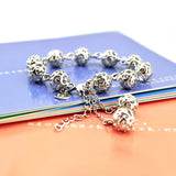 Arrival Women's 925 Silver Bohemian Ball Bracelet 10MM