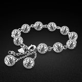 Arrival Women's 925 Silver Bohemian Ball Bracelet 10MM