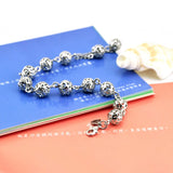 Arrival Women's 925 Silver Bohemian Ball Bracelet 10MM
