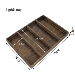 Vintage Wooden Jewelry Tray Organizer Storage Plate