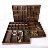 Vintage Wooden Jewelry Tray Organizer Storage Plate