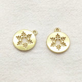 100pcs Snowflakes Charm For Necklace Earring DIY Jewelry Findings