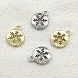 100pcs Snowflakes Charm For Necklace Earring DIY Jewelry Findings