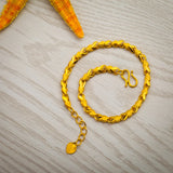 Arrival Pure Heart Link Bracelet 24K Yellow for Girls 16+4cm