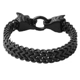 12MM*22CM Stainless Steel Wolf Bracelet