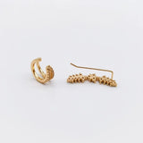 Arrivals Charm Double Copper Alloy Zircon Clip Earrings For Women Jewelry