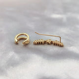 Arrivals Charm Double Copper Alloy Zircon Clip Earrings For Women Jewelry