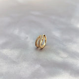 Arrivals Charm Double Copper Alloy Zircon Clip Earrings For Women Jewelry