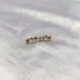 Zircon Star Clip Earrings for Women