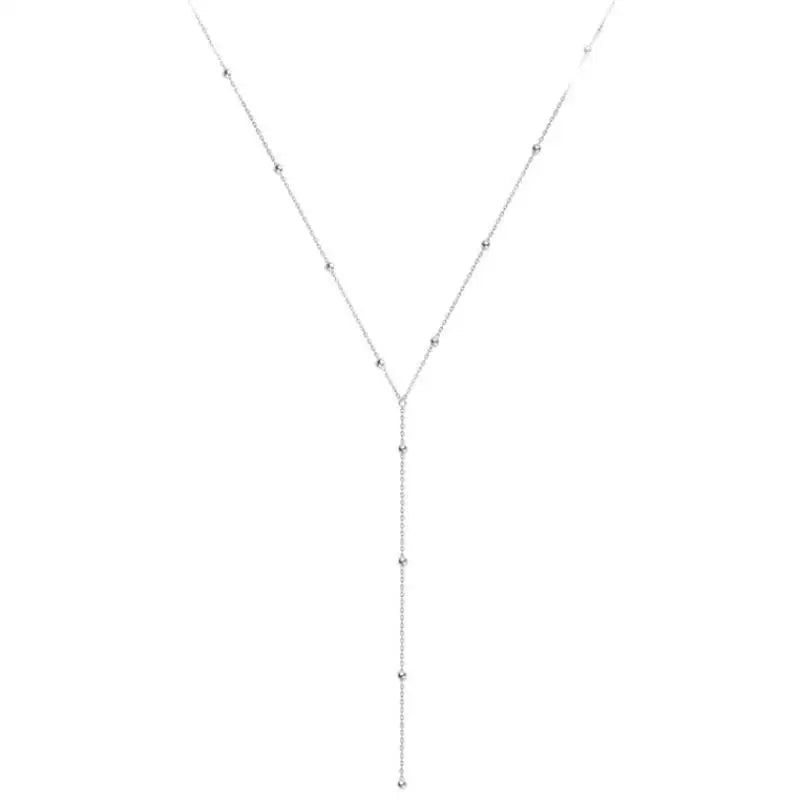 925 Silver Beads Necklace Pendant for Women