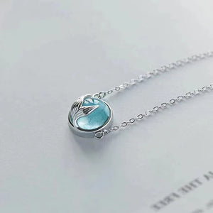 925 Silver Fish Tail Necklace & Pendant For Women