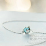 925 Silver Fish Tail Necklace & Pendant For Women